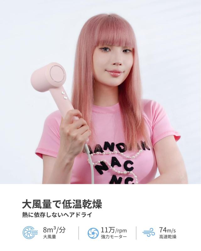 4億高濃度マイナスイオン】PLUZZ 大風量ドライヤーUltra【ホルダー付き