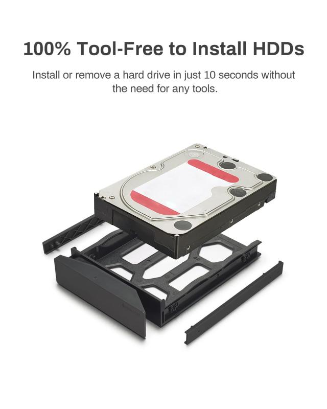 TERRAMASTER テラマスター D8 Hybrid 8ベイ USBストレージHDD NVMe エンクロージャ USB 3.2 Gen 2 10Gbps Type C RAID機能 専用2+6 RAID_4