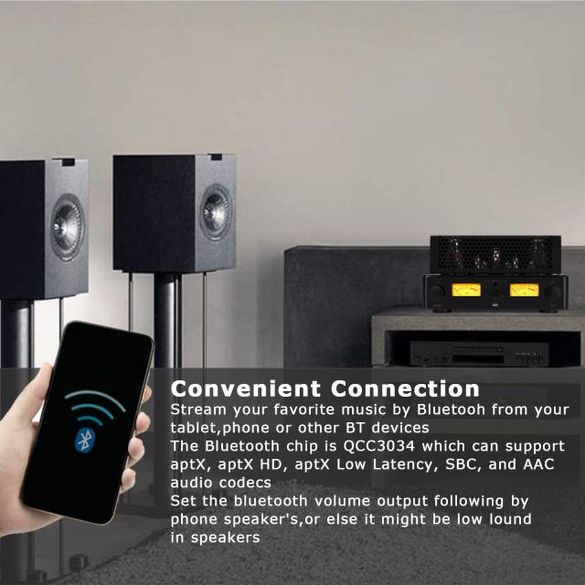 Juson Audio FTA88 180W KT88 バルブチューブアンプ クラスA HIFI真空アンプ BT 5.0 Mosfet シングルエンドデュアルモードリモートaptX-H_6