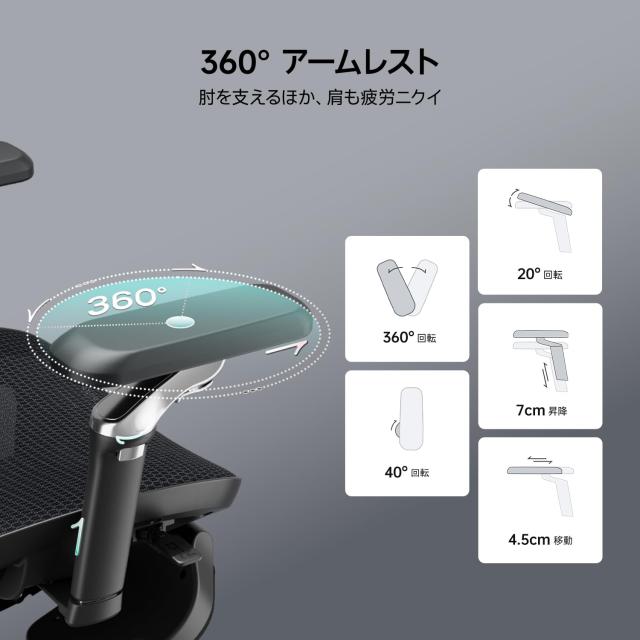 Hbada E3 Ultraオフィスチェア 椅子 デスクチェ 人間工学 チェア