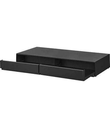 山崎実業(Yamazaki) 【完成品 ストッパーのみ要取付】 ツーウェイ キッチン 家電下 引き出し ＆ スライドテーブル W80 ブラック W80×D39_8