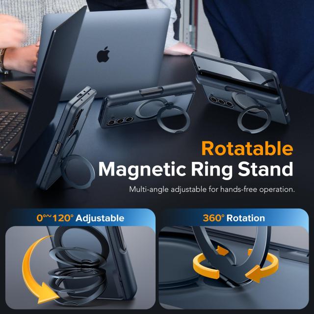 MOBOSI for Samsung Galaxy Z Fold 6 ケース [Magsafe対応]、[リングスタンド＆ヒンジ保護＆スクリーンプロテクター内蔵] Sペンホルダー付_2