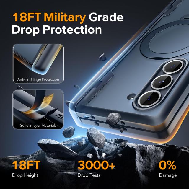 MOBOSI for Samsung Galaxy Z Fold 6 ケース [Magsafe対応]、[リングスタンド＆ヒンジ保護＆スクリーンプロテクター内蔵] Sペンホルダー付_4