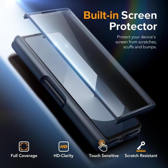 MOBOSI for Samsung Galaxy Z Fold 6 ケース [Magsafe対応]、[リングスタンド＆ヒンジ保護＆スクリーンプロテクター内蔵] Sペンホルダー付_7