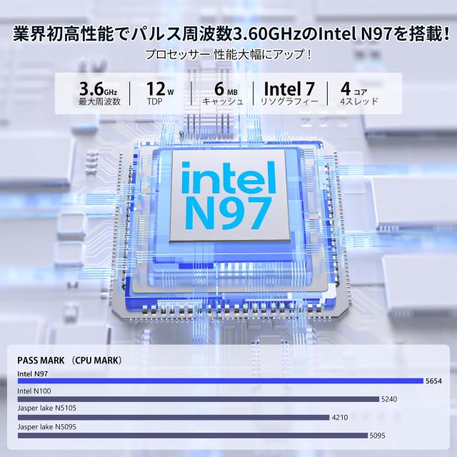 2025新型・N150より速い】 ミニpc 最大3.60GHz 4C/4T mini pc インテル