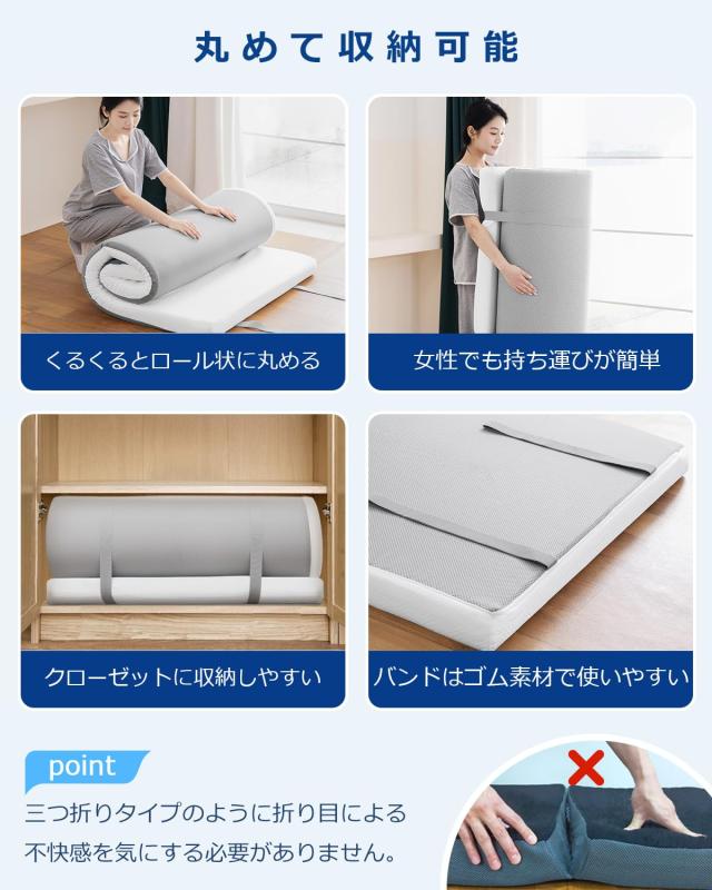高反発マットレス 低反発マットレス 2層構造 腰痛 マットレス トッパー