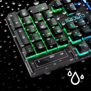 ワイヤレスゲーミングキーボードマウスセット 108キーLEDバックライトRGBキーボー 2.4GHz 無線 充電式 日本語配列 19キー防衝突 4段階DPIの通販は