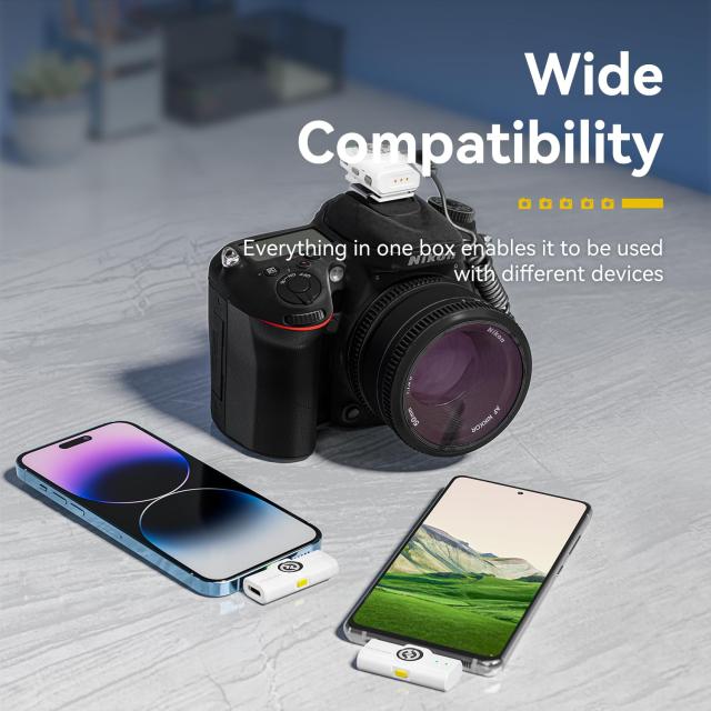 Hollyland「DGP Mobile 2024金賞」「晋遊舎家電批判A評価」 Lark M2 Combo -ワイヤレスマイク-ピンマイク-軽量9g-48Khz/24Bit-Lightingシ_8