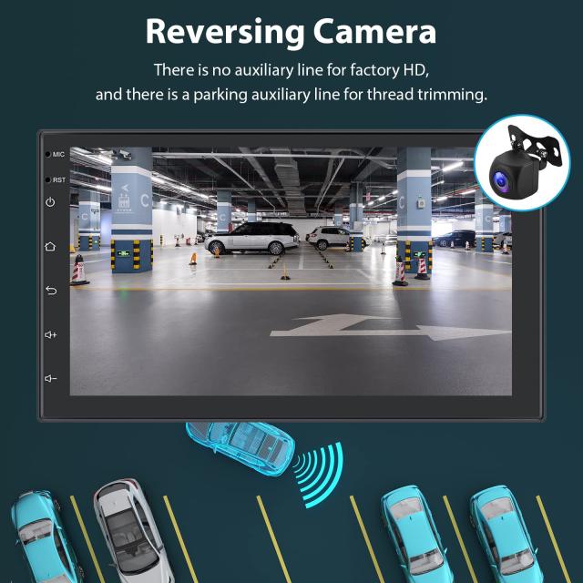 Hodozzy 2GB+64GB カーラジオAndroid GPS の Navi のアンドロイド無線 Carplay、Android Auto,、7インチのタッチスクリーン1080Pスクリー_5