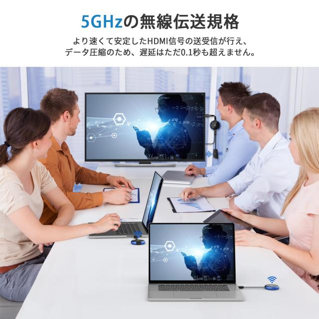 AIMIBO ワイヤレス HDMI 送受信 2×送信機+1×受信機セット HDMI 無線 ビデオトランスミッター 映像と音声同時出力 ミラー＆拡張モード搭_1