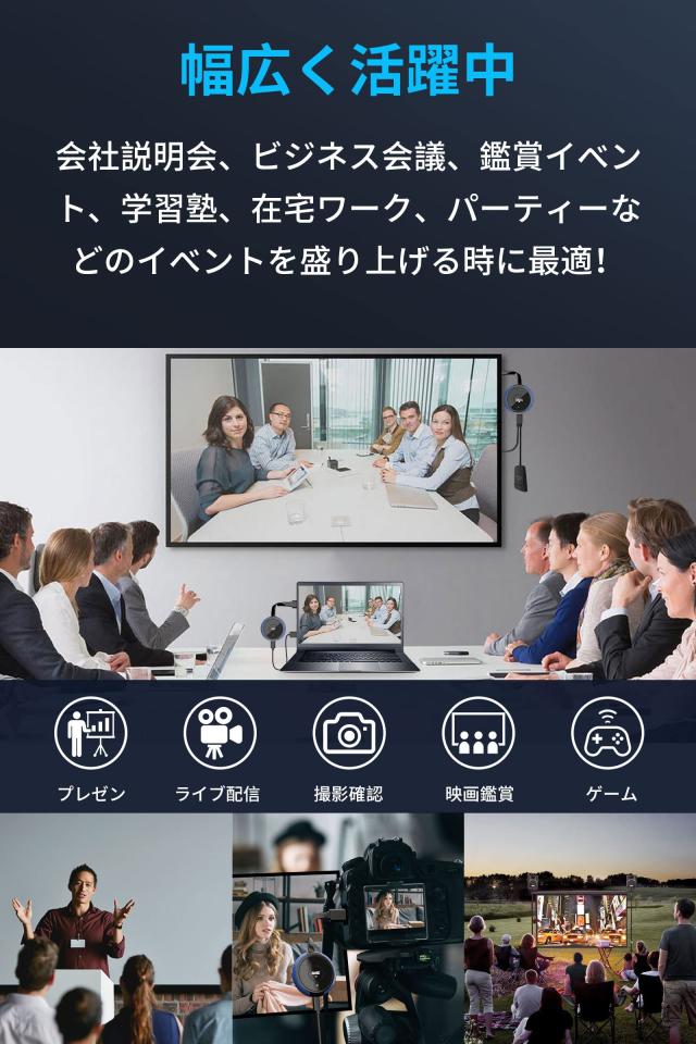 AIMIBO ワイヤレス HDMI 送受信 2×送信機+1×受信機セット HDMI 無線 ビデオトランスミッター 映像と音声同時出力 ミラー＆拡張モード搭_6