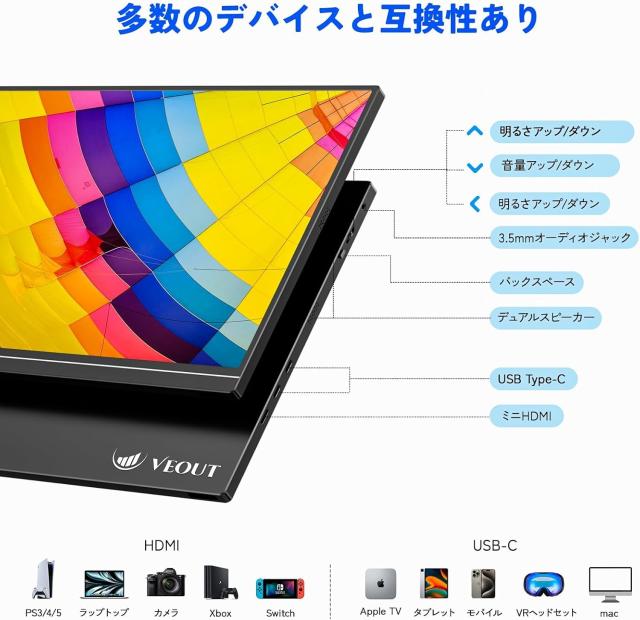 16 10 モバイルモニター16 インチ 1920*1200P IPS ポータブルモニター