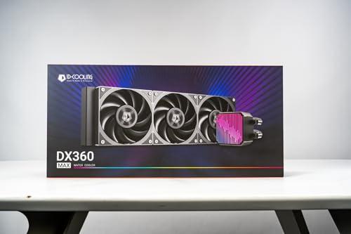 ID-COOLING DX360 MAX 液体CPUクーラー 360mm ARGB AIOクーラー、厚さ38mmのラジエーター、3つの120mm高効率ファン、ゼロRPMサポート、In_9