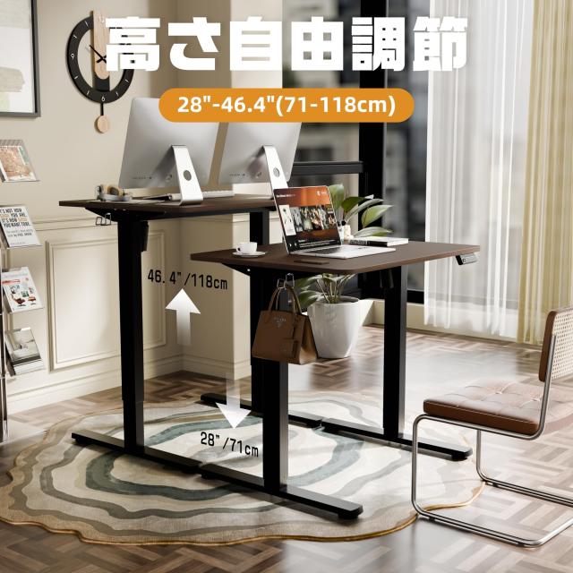 ERGOMAKER 電動式昇降デスク スタンディングデスク（幅80×奥行60cm