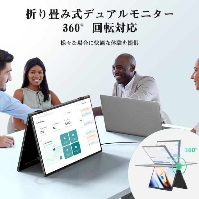 KEEPTIME デュアル モバイルモニター 15.6インチ ドライバー不要