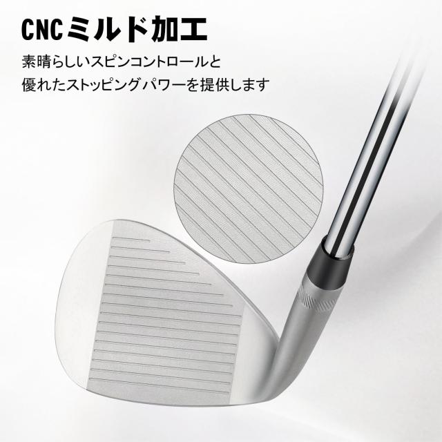 サンドウェッジ 鍛えるゴルフウェッジ 成人男性用 48/50/52/54/56/58/60 度 ギャップウェッジ ロブウェッジ 右利き用,ミルドフェースで回転運動量
