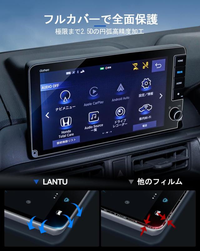 LANTU 【傷防止強化】 ホンダ LXM-242ZFNi用 9インチ ナビ用 強化