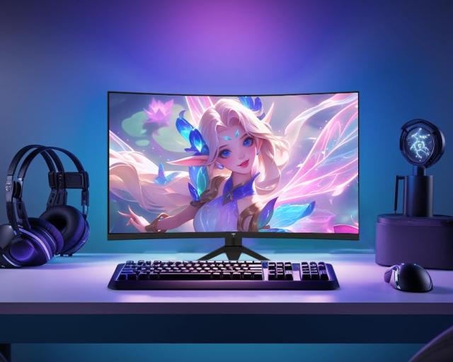 KTC 27インチ 湾曲ゲーミングモニター WQHD (2560x1440) 180Hz