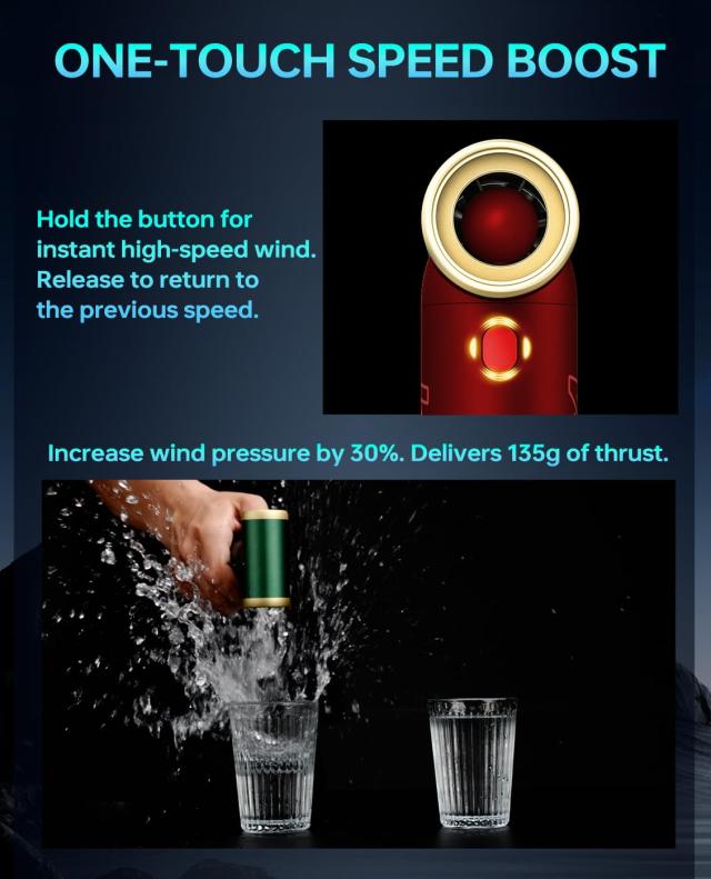 セット」KiCA JetFan 2S 多機能電動エアダスター (レッド) ＆ 吸塵