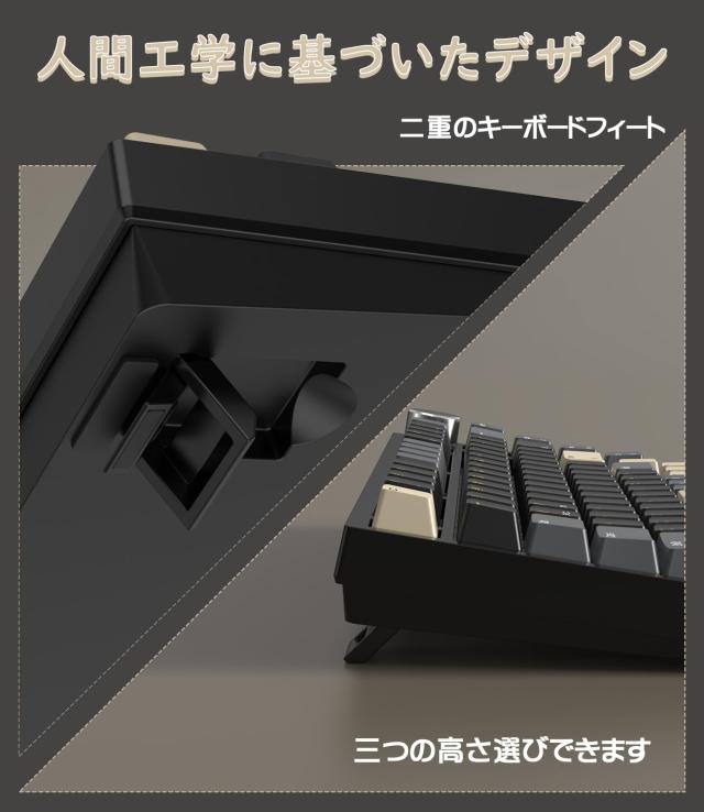 MAMBASNAKE×ATTACK SHARK K85 ラピッドトリガー 搭載 有線 75% RGBPBT カラー マッチング ゲーム メカニカル キーボード ー 磁気 ゲーミの通販は