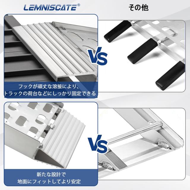 LEMNISCATE アルミラダーレール 2本セット 長さ228cm 幅30.5cm LEMNISCATE アルミラダーレール 2本セット 長さ228cm 幅30.5cm