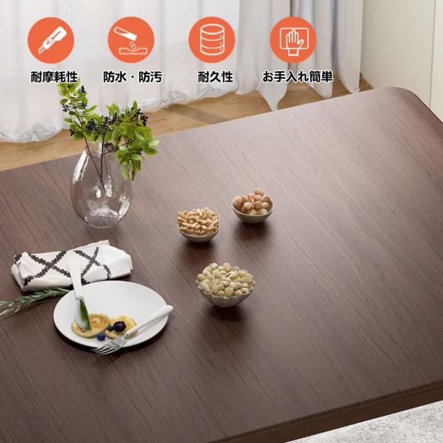 Bidesen ダイニングテーブル 折り畳み 幅120cmx奥行60cmx高さ74cm 使用1/2/4/6人 組み立て不要 折りたたみダイニングテーブル 2026年最新_5