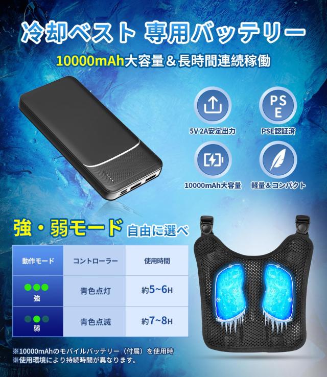 KLIFE] ペルチェ ベスト 冷却ブレート付き【2024業界初登場＆ペルチェ