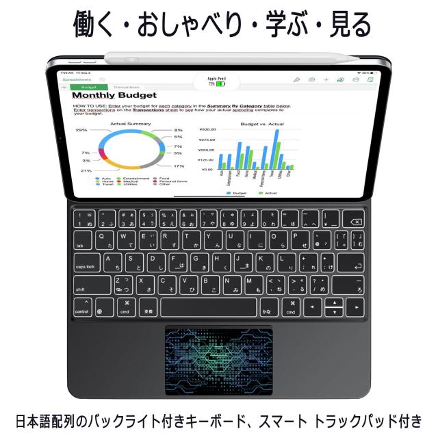 EAMPANG 日本語配列マジックキーボード iPad Pro 11インチ M4 EAMPANG 日本語配列マジックキーボード iPad Pro 11インチ M4