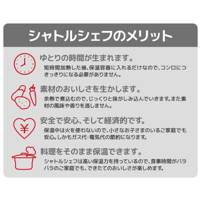 サーモス 真空保温調理器 シャトルシェフ 4.3L (4~6人用) ネイビー セラプロテクトコート KBJ-4502 NVY_5