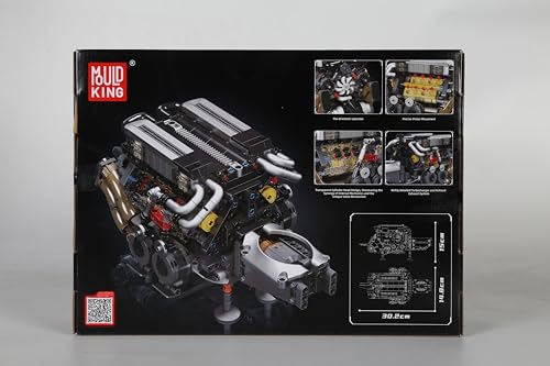 Mould King 10131 Technology W16エンジンブロックおもちゃ、952件のエンジンブロックセット男の子と女の子へのプレゼント_9
