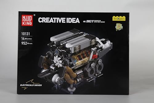 Mould King 10131 Technology W16エンジンブロックおもちゃ、952件のエンジンブロックセット男の子と女の子へのプレゼント_7