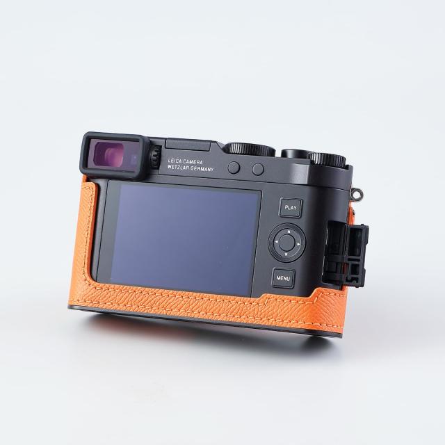 SIUTATDSH カメラハーフケース Leica D-LUX 8用、ビンテージメタル本革インスタントカメラ保護ケース スタイリッシュ ポータブル 耐衝撃_3