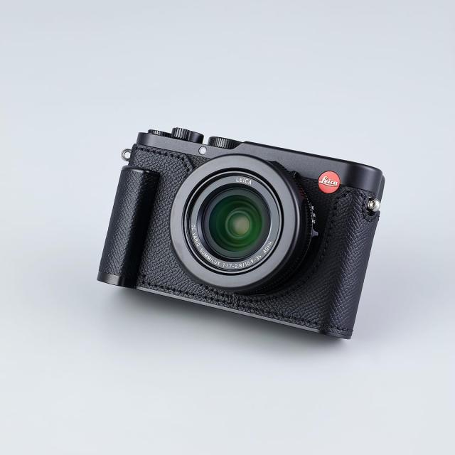SIUTATDSH カメラハーフケース Leica D-LUX 8用、ビンテージメタル本革インスタントカメラ保護ケース スタイリッシュ ポータブル 耐衝撃_6