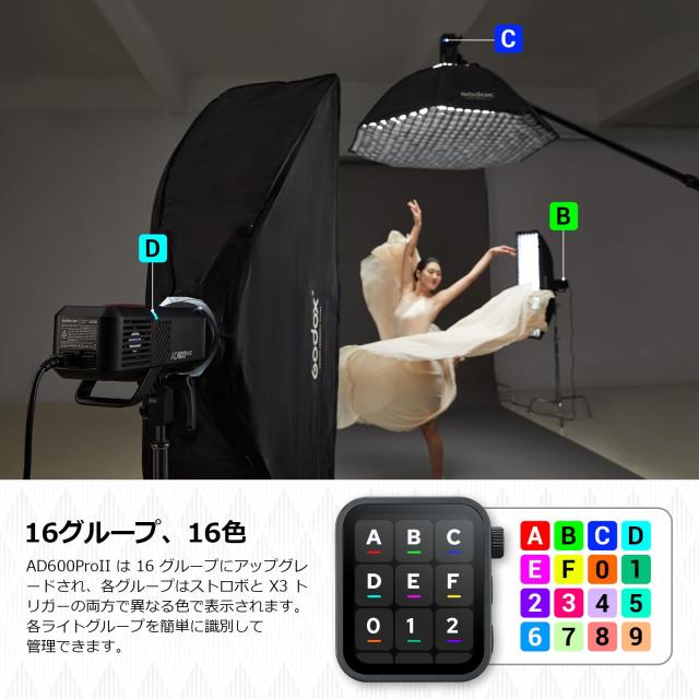 GODOX AD600 Pro II AD600Pro II アウトドア フラッシュ ストロボ、 TTL HSS 1/8000s 600Ws スタジオ フラッシュ モノライト リチウムイ_3