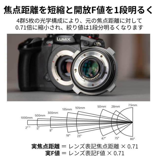 VILTROX EF-M2 Pro レンズマウント 変換 アダプター オートフォーカス 0.71X 減速 スピードブースター セキュリティロック付きCanon EF
