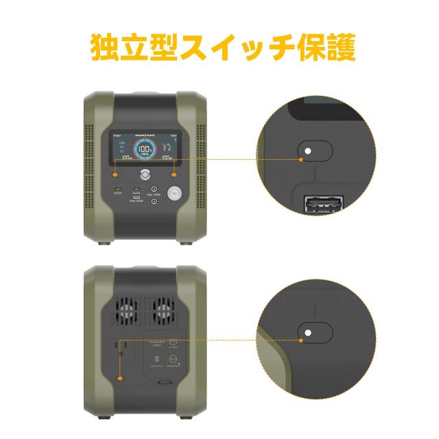 GOLDENMATE Thunder 280 ポータブル電源 277Wh リン酸鉄リチウムイオン
