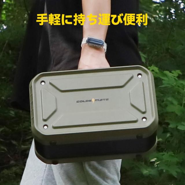 GOLDENMATE Thunder 280 ポータブル電源 277Wh リン酸鉄リチウムイオン電池 定格450W USB-A/C 内蔵BMS電池保護 長寿命 高耐久 LEDライト/_5