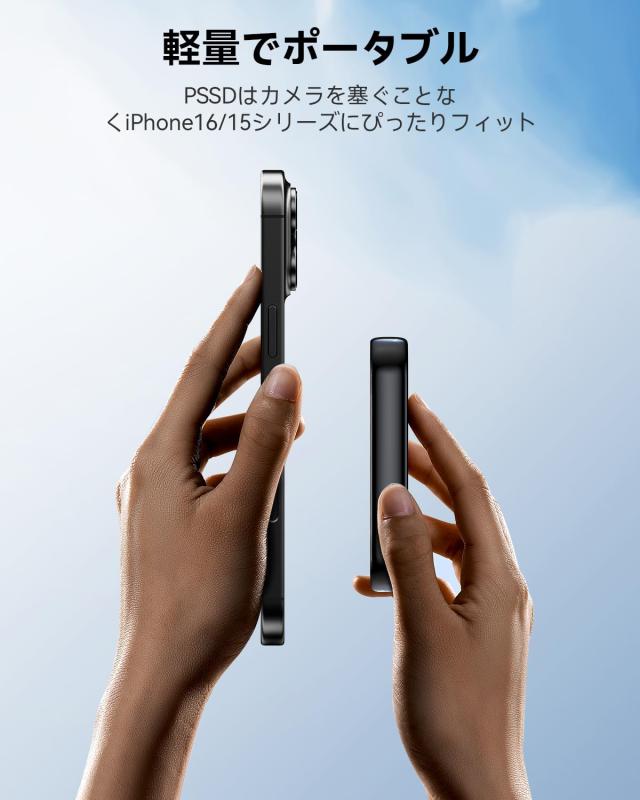 Yottamaster 1TB SSD 外付け磁気、最大2000MB/s USB 3.2 Gen 2x2外付け