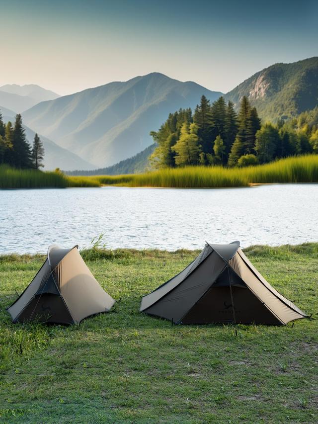 TOMOUNT テント 2人用 軽量テント 20Dナイロン 2.4KG ドームテント 4000mm耐水圧 登山 キャンプテント 広い前室 通気性 二重層構造 3シー