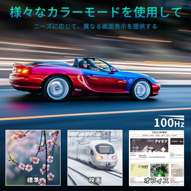 Minifire曲面 モニター27インチ USB-C 100Hz 1500Rの湾曲率 FHD 1920×1080 HDR10 Adaptive Sync sRGB 110% VESA対応 フレームレス Type-_7