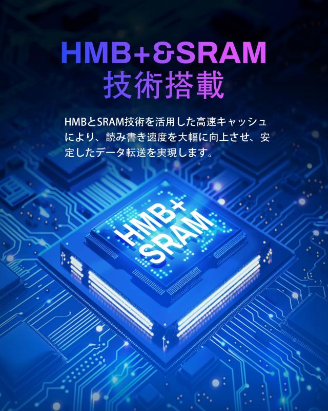 Biwin NV3500 1TB SSD NVMe M.2 Type 2280 PCIe Gen3×4 最大読込