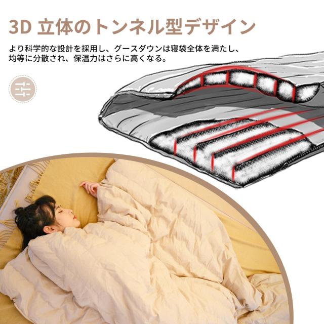 Naturehike 公式 寝袋 ダウンシュラフ グースダウン 超軽量 コンパクト