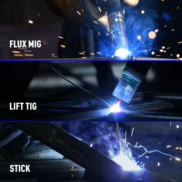 ANDELI 半自動溶接機 120AノンガスMIG/アーク溶接/lift TIG 100V/200V兼用 インバーター直流溶接機 MIG溶接 半自動 LEDスクリーン MIG-25_3