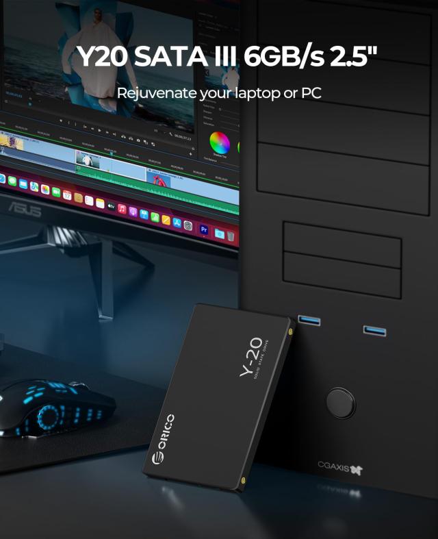 ORICO Y20 4TB 内蔵型SSD 2.5インチ 7mm 3D NAND採用 SATAIII 6Gb/s