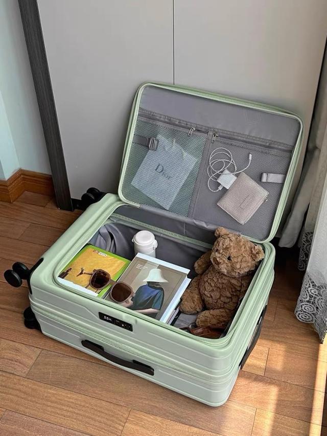 Yuweijie] スーツケース キャリーケース 片開き 拡張機能付き フロント