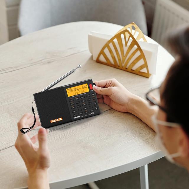 XHDATA D-808 ポータブルラジオ FM AM SW LW ワイドFM エアバンド SSB