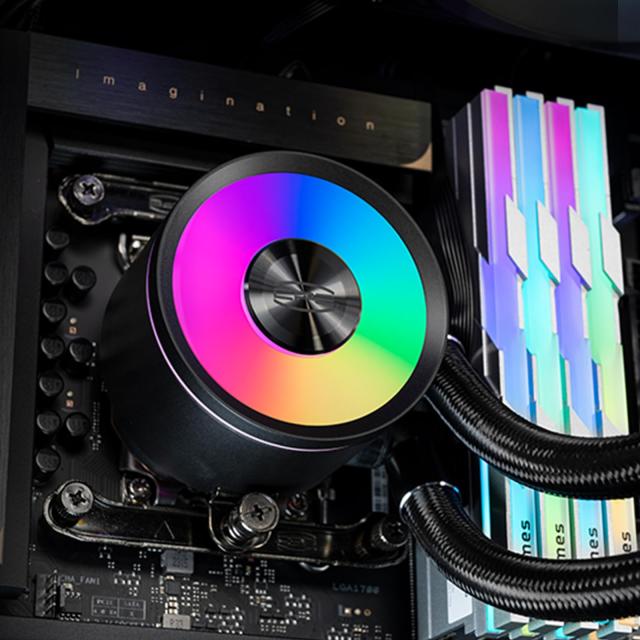 PCCOOLER CPS DA360 PRO ARGB 360mm水冷CPUクーラー｜デュアルARGB