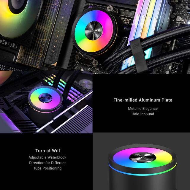 PCCOOLER CPS DA360 PRO ARGB 360mm水冷CPUクーラー｜デュアルARGB