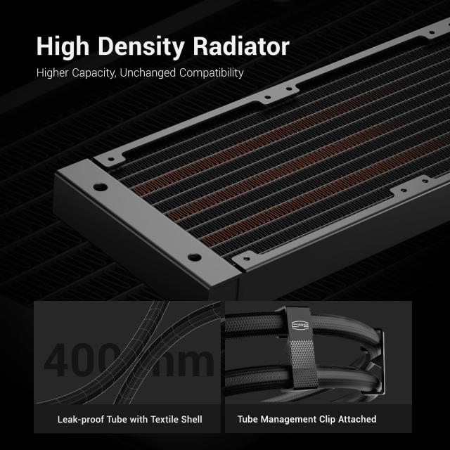 PCCOOLER CPS DA360 PRO ARGB 360mm水冷CPUクーラー｜デュアルARGB