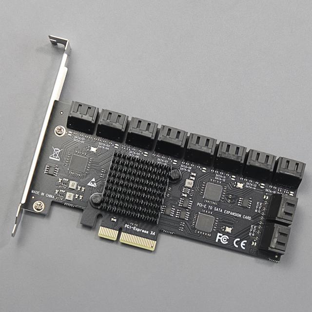 GLOTRENDS SA3220J 20ポート PCIe 3.0 X2 SATA 拡張カード、Windows
